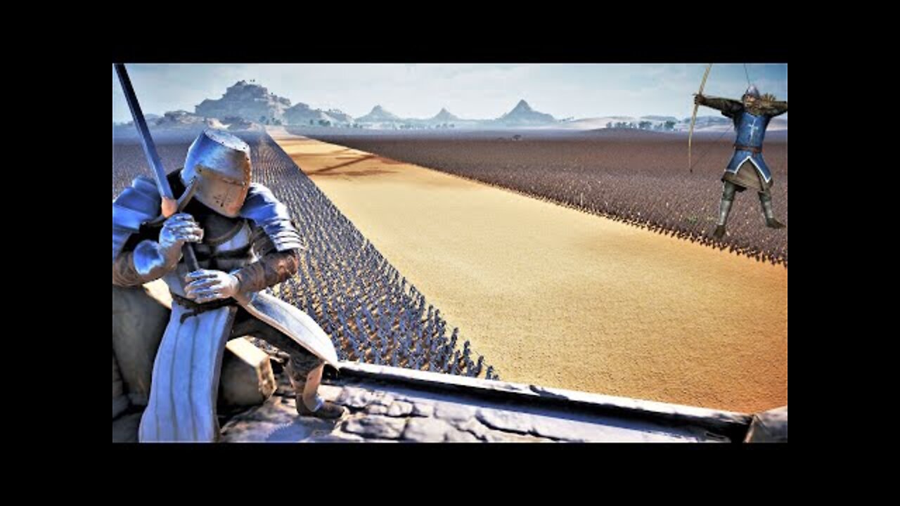 500,000 Crusader Knights VS 1 MILLION Archers