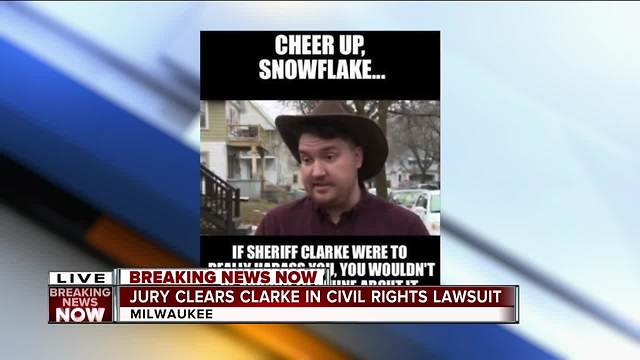 Jury: Ex-Milwaukee Sheriff David Clarke's posts did not violate man's free speech