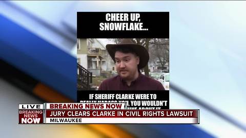 Jury: Ex-Milwaukee Sheriff David Clarke's posts did not violate man's free speech