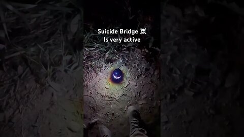 Rampod under a noose going crazy 👀 #ghost #suicidebridge #urbanexploration