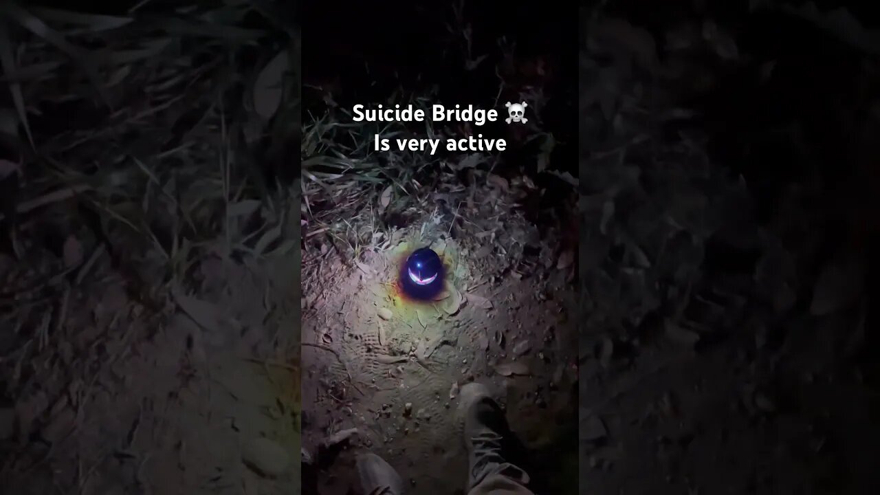 Rampod under a noose going crazy 👀 #ghost #suicidebridge #urbanexploration