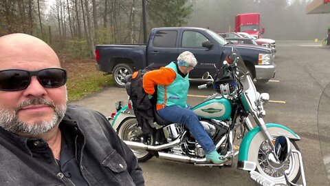 Foggy day, harbor freight haul