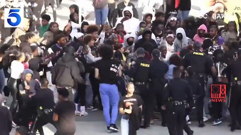 MASSIVE Teen Brawl Gets Outlet Mall Shutdown By Police In Long Beach