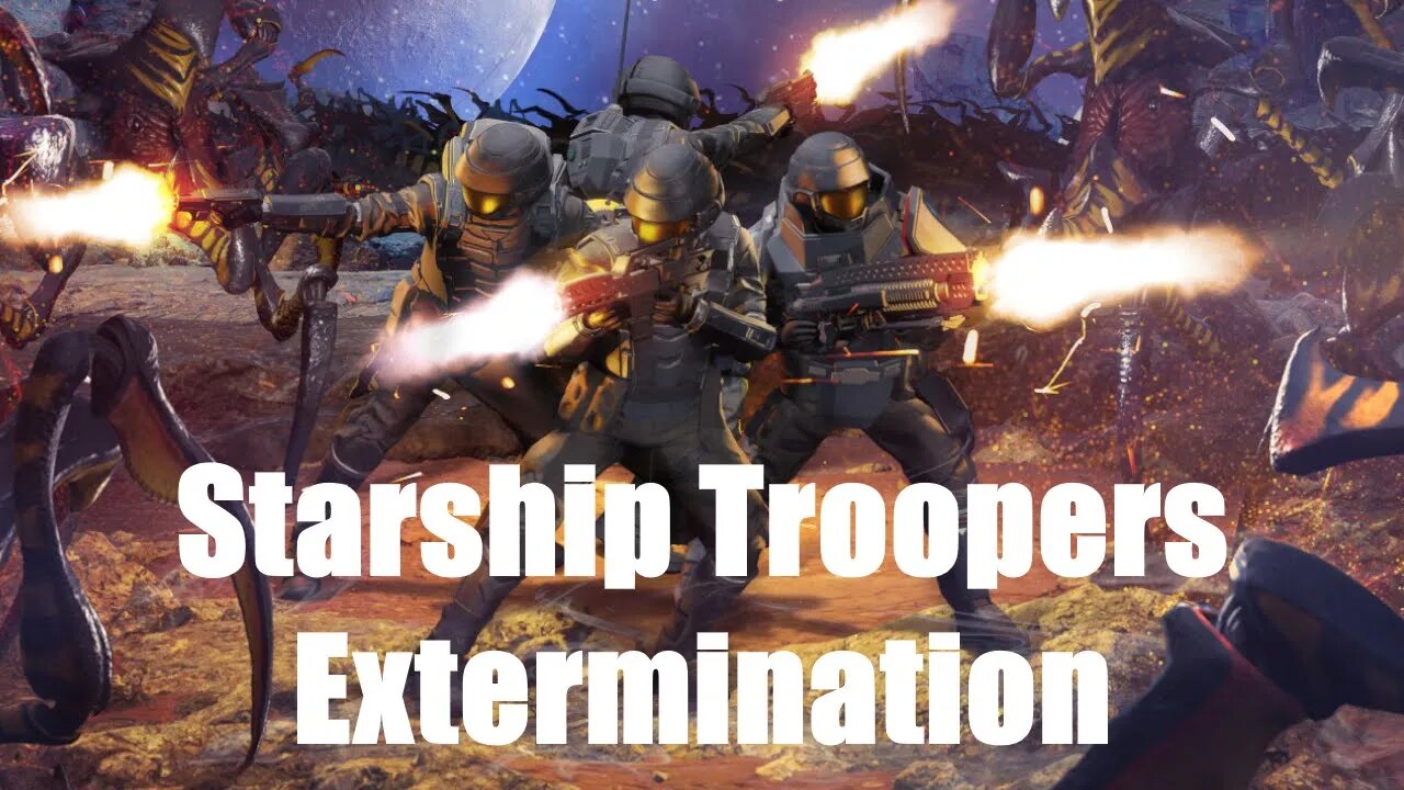 Starship Troopers Extermination - Gameplay First Battle - 4k Ultra Wide 60fps