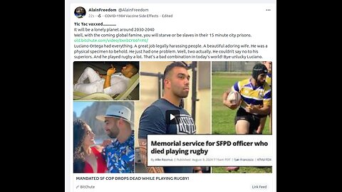 MANDATED SF COP DROPS DEAD WHILE PLAYING RUGBY!