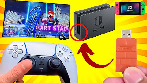✅HOW TO USE THE PS5 DUALSENSE CONTROLLER ON THE NINTENDO SWITCH 2021💥🔥🎮