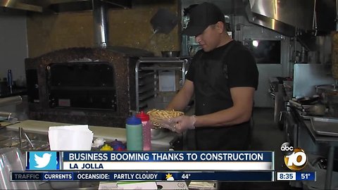 Business is booming thanks to constuction