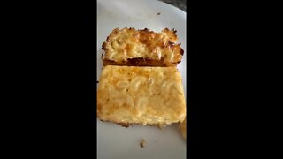 Mac and Cheese (all done) baked cornbread pan