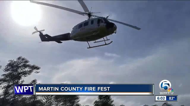 Fire demonstration held at Martin County Fire Fest