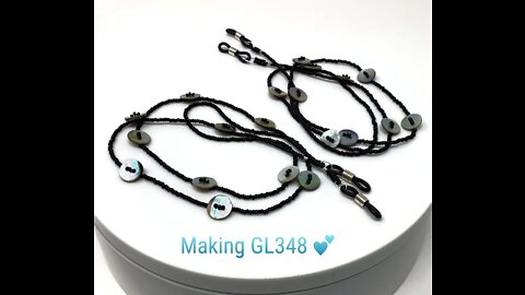 Making Eyeglass Chains with Mother of Pearl Buttons 💕
