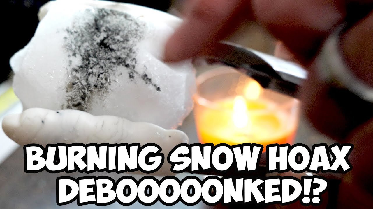 Burning Snow! Is it real?