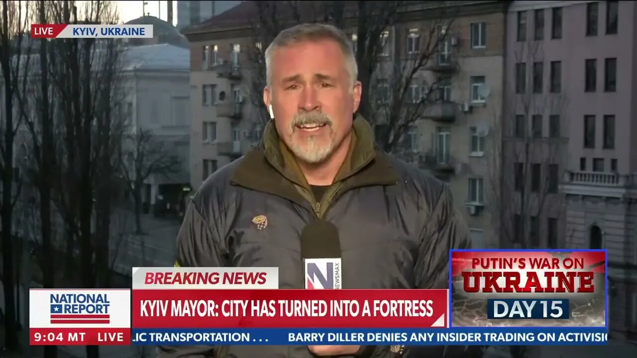 Reporting from Kyiv for Newsmax
