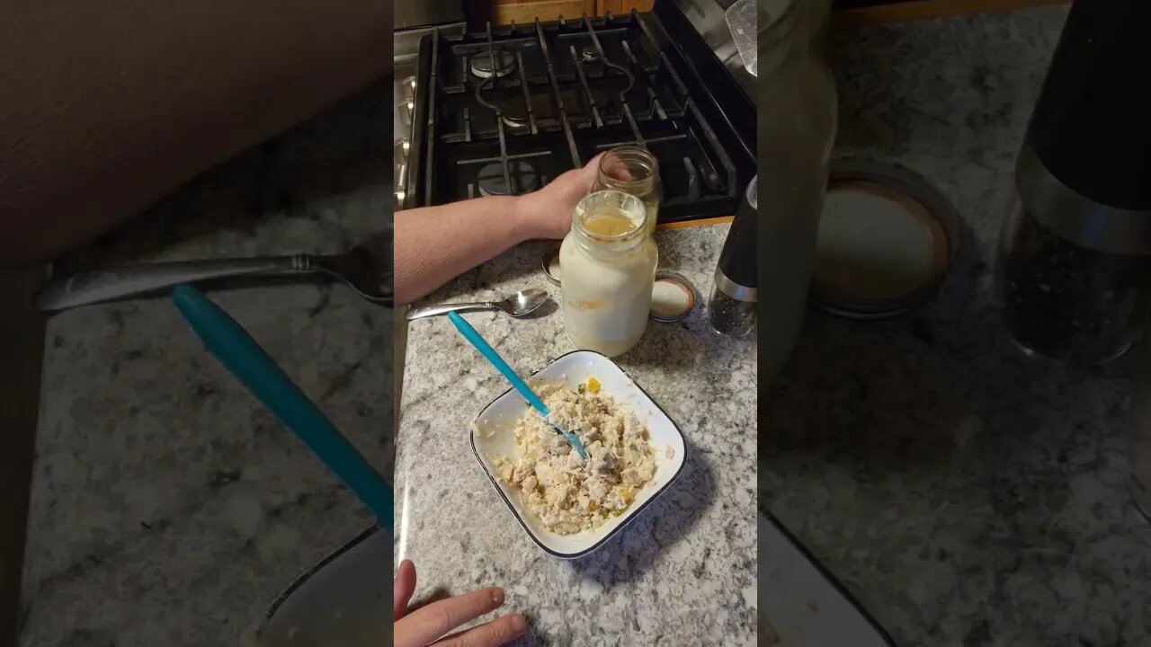 leftover chicken equals chicken salad