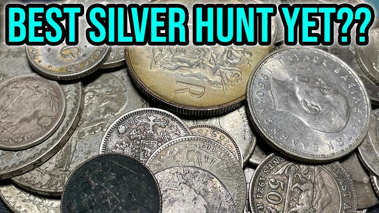SWEET (New Types!!) 10 Oz Silver Coin Search - Great Variety of Rare Coins & Finds