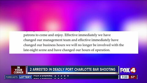 Founder of Port Charlotte bar says changes will be made following deadly shooting
