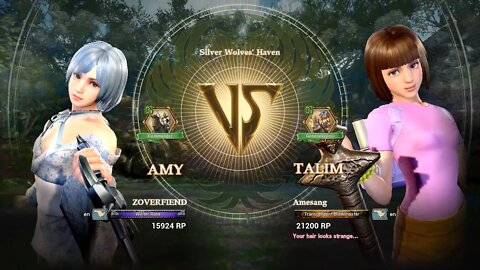 Amy (ZOVERFIEND) VS Talim (Amesang) (SoulCalibur™ VI: Online)