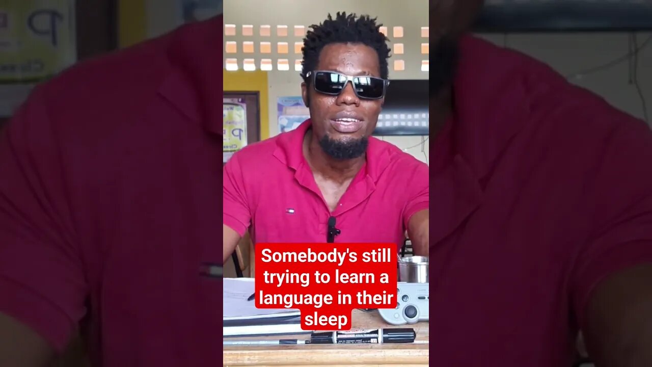 Somebody's still trying to learn a language in their sleep #languagelearning #secondlanguage