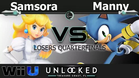 Samsora (Peach) vs. Noble|Manny (Sonic) - Wii U Losers Quarters - Unlocked