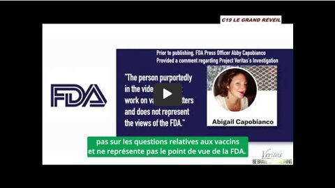 FILMÉ À SON INSU LE DIRECTEUR DU FDA DÉBALLE COMMENT BIGPHAR