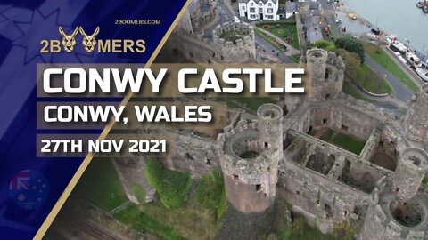 CONWY CASTLE, CONWY, WALES IN 4K - 27TH NOVEMBER 2021