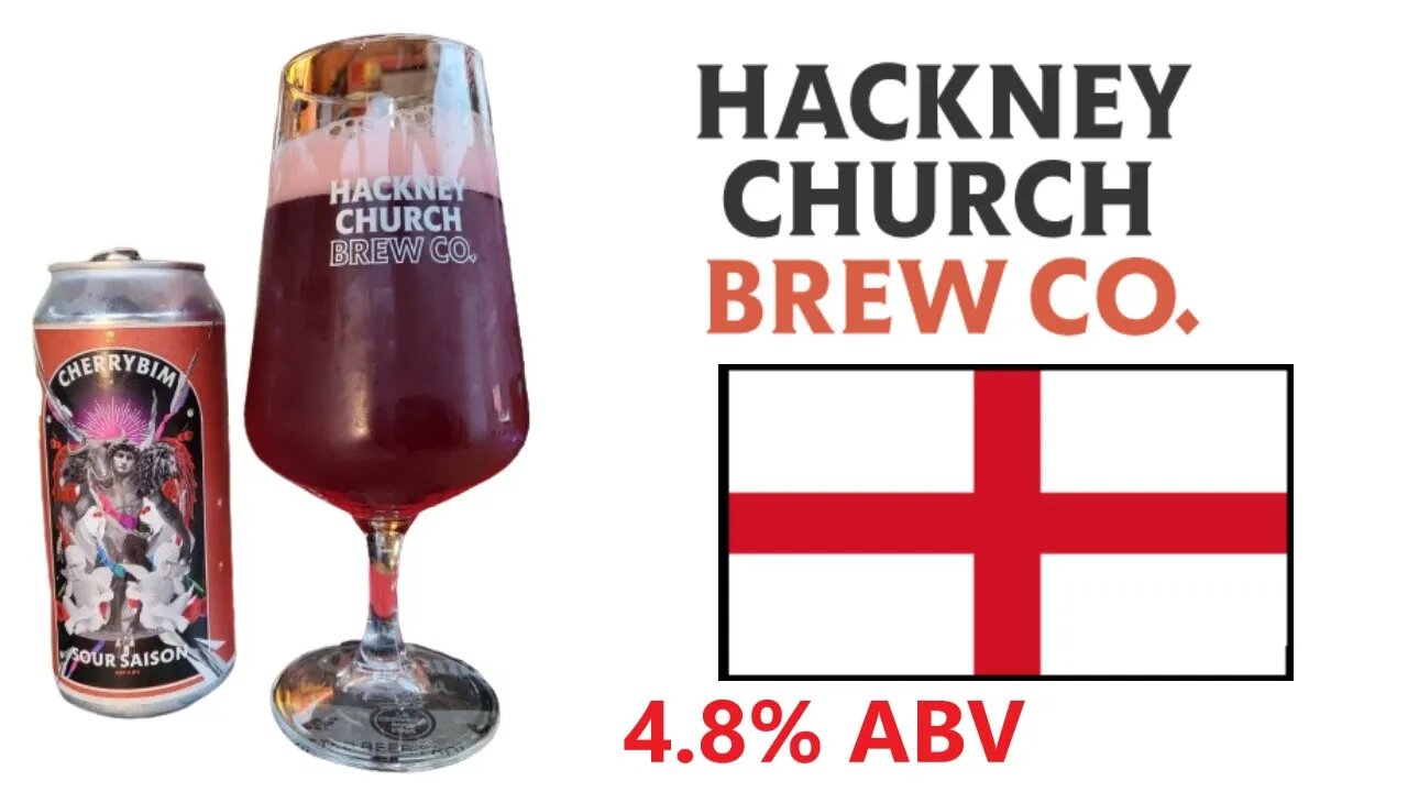 CHERRYBIM - SOUR CHERRY SAISON - 4.8% ABV HACKNEY CHURCH BREW CO UK CRAFT BEER