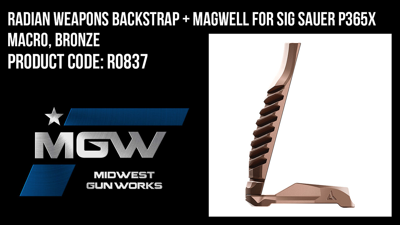 Radian Weapons Backstrap + Magwell for Sig Sauer P365X Macro, Bronze - R0837