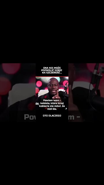 Ona nie może pozwolić sobie na szczerość