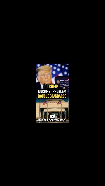 Trump: Document Problem Double Standards #shorts