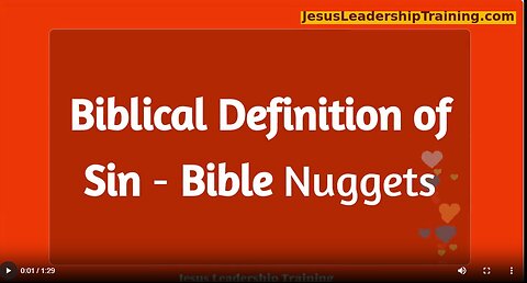 Bible Definition of Sin