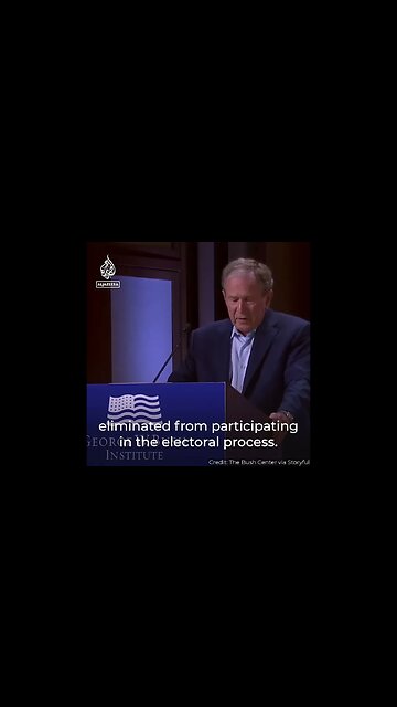 By coincidence, George Bush convicts himself for the Iraq War #shorts