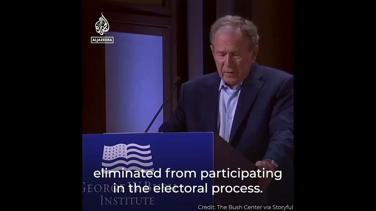 By coincidence, George Bush convicts himself for the Iraq War #shorts