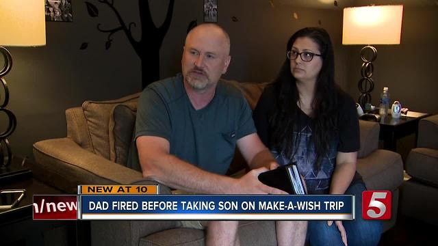 Father Fired From Job Before Make-a-Wish Trip For Sick Son