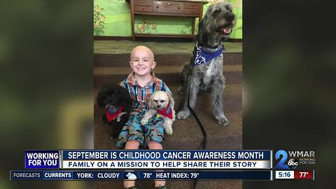 Fort Meade family goes gold to help spread awareness about childhood cancer