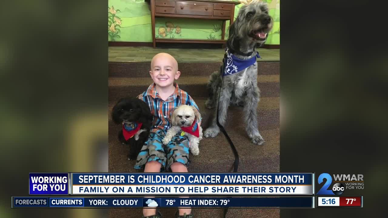 Fort Meade family goes gold to help spread awareness about childhood cancer