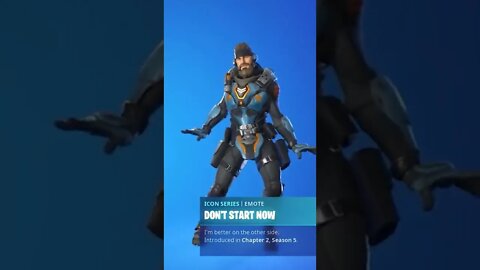 Fortnite Don't Start Now Emote