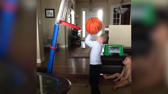 Basketball Shot Backfires, EPIC Fail