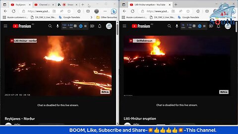 Live Coverage Of Iceland Volcano Event. 25/07/2023.