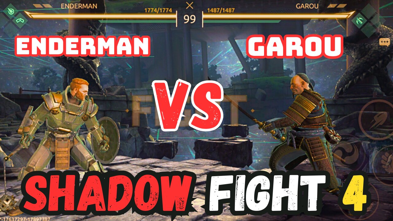 ENDERMAN VS GAROU Shadow Fight 4 New Characters Meet the Legendary Fighters! #shadowfight4