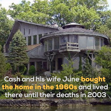 Inside Johnny Cash's Lakeside Estate