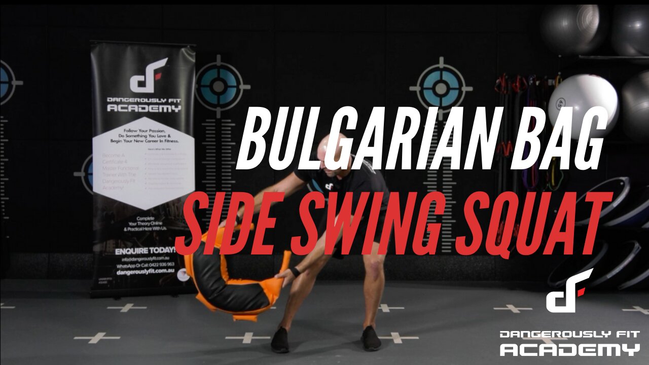 Bulgarian Bag Side Swing Squat DEMO