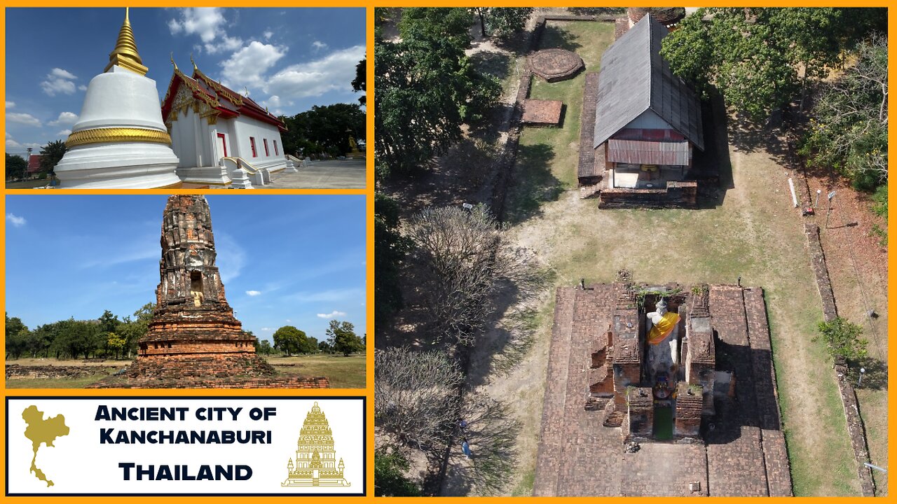 Ancient City of Kanchanaburi - Ayutthaya Era Fortress - Thailand 2024 With Drone Footage