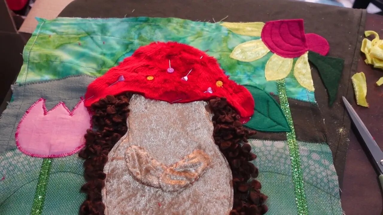 Lean - Slow catch up. Watch me turn my character art into an embroidered applique cushion panel