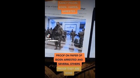 PROOF ON PAPER THAT PEDO JOE BIDEN, PELOSI, HARRIS AND OTHERS GOT ALREADY ARRESTED..