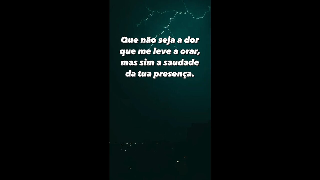 Vou te buscar por amor mas vale um dia na tua presença! - but it's worth a day in your presence!