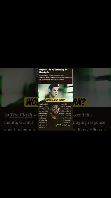 Flash Star Grant Gustin Says THIS About Donning The Suit Again #shorts #flash