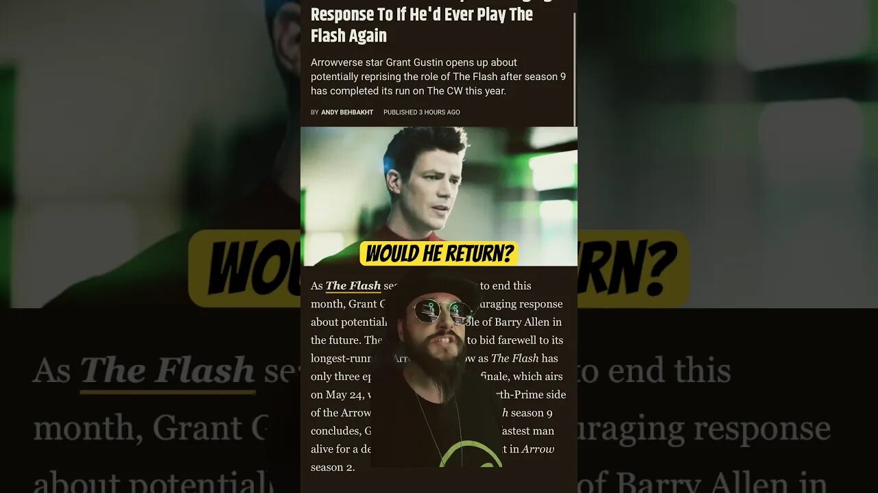 Flash Star Grant Gustin Says THIS About Donning The Suit Again #shorts #flash