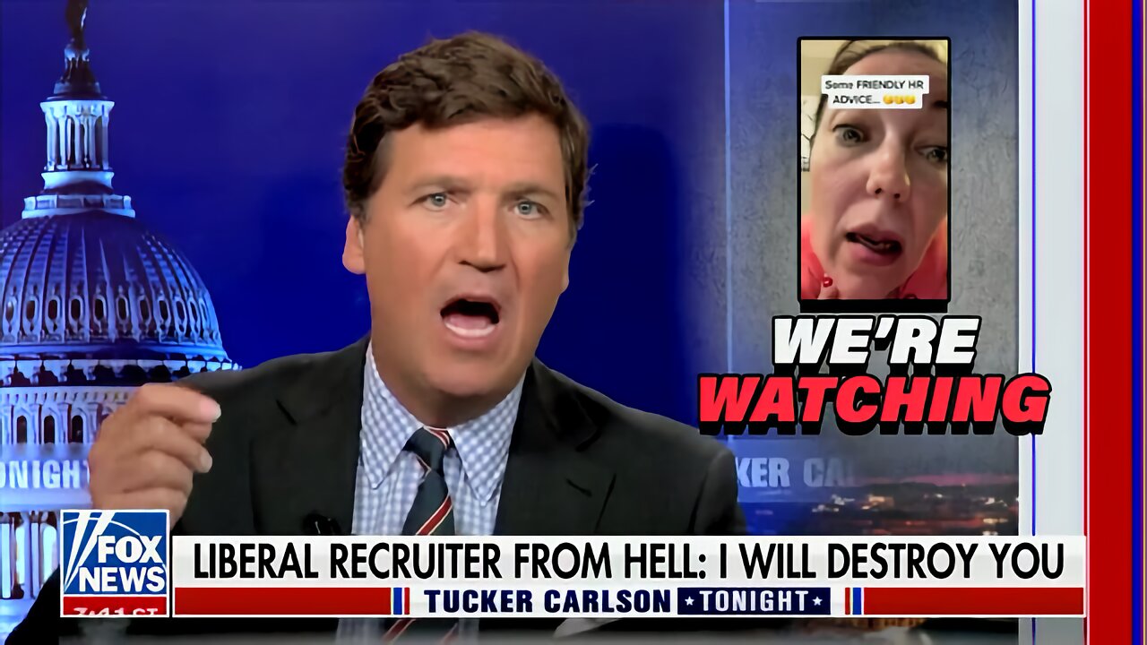 Tucker Carlson: Liberal Recruiter Threatening Ottawa Truckers