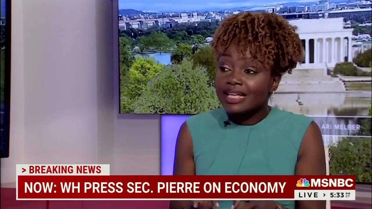 Revisionist History: Karine Jean-Pierre Claims "Economy Was At A Freefall" When Biden Took Office