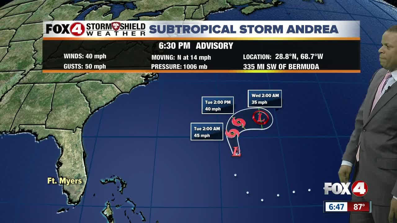 First new named storm of the season