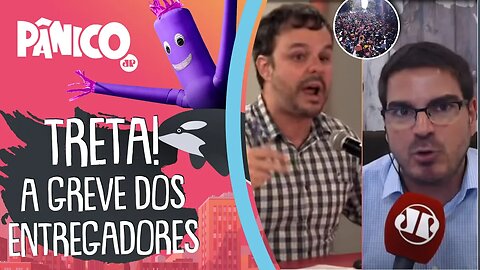 TRETA! Adrilles e Constantino discutem a GREVE DOS ENTREGADORES